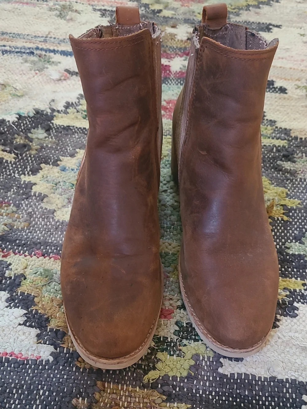 Reef Brown Leather Chelsea Ankle Boots